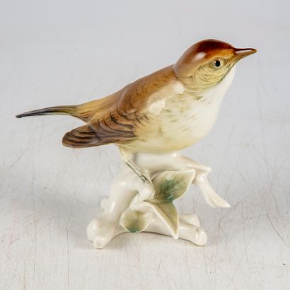 MANUFACTURE KARL ENS Manufacture KARL ENS - SAXE 
Probably a warbler, bird with a...