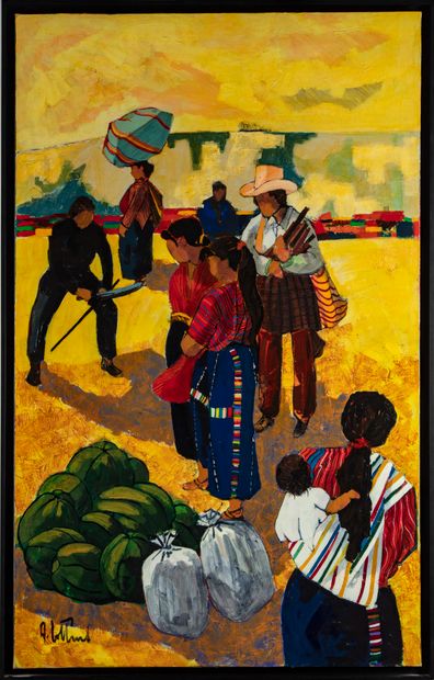 null Alain COLLIARD (1944)
Guatemala
Huile sur toile, signée en bas à gauche, titrée...