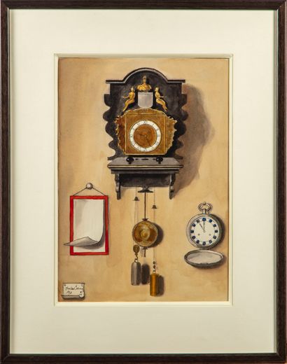 Charles CERNY (1892-1965)
Horloges
Aquarelle...