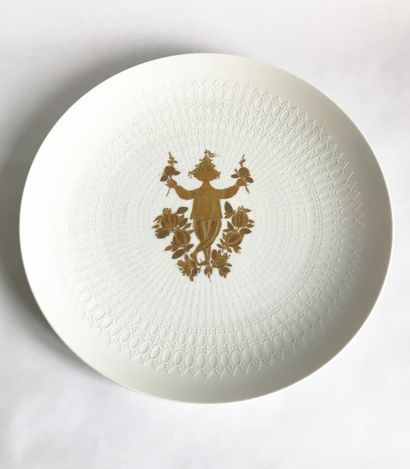 null Bjorn WIINBLAD pour la Manufacture ROSENTHAL - Allemagne
Grand plat en porcelaine...