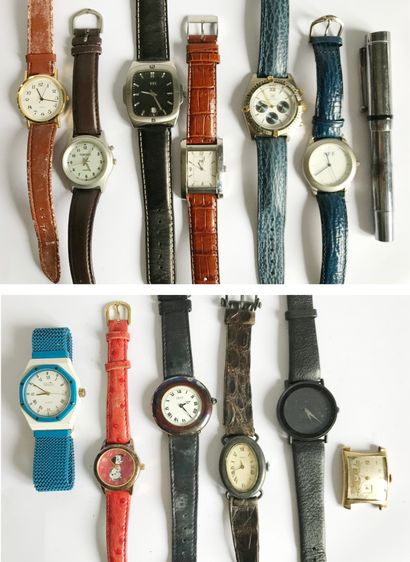 Important set of watches including :
Six...