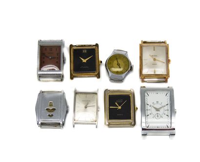 Set of 8 wrist watches, mechanical and quartz...
