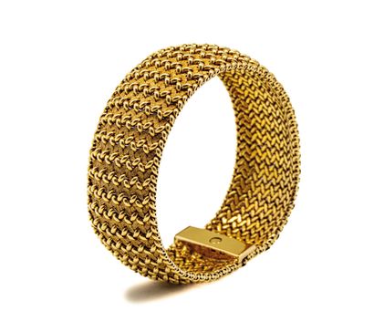 Bracelet ruban en or jaune 750 millièmes...