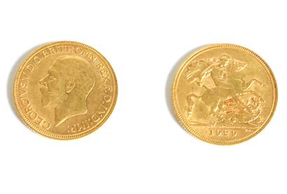null Souverain en or au profil du Roi George V d'Angleterre - 1929
Poids : 7,95 ...