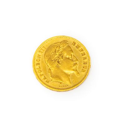 null Pièce de 20 francs or Napoléon datée 1867
Bon état