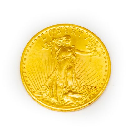 null 1 x 20 dollars or Liberty datée 1924
Bon état