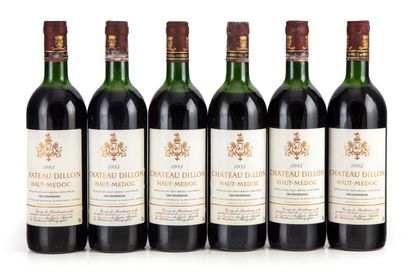 null "12 bouteilles Château Dillon 1985 Haut-Médoc
(N. 3 tlb, 4 lb, 4 he, 1 le, 1...