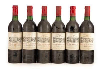 null "12 bouteilles Château Franc Mayne 1988 1er GC Saint-Emilion
(N. tlb à lb, E....