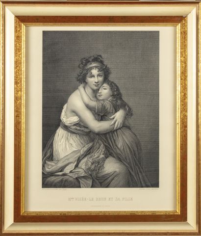 null D'après Elisabeth VIGEE-LEBRUN (1755-1842), gravé par Jules Massard
Madame Vigée-Lebrun...