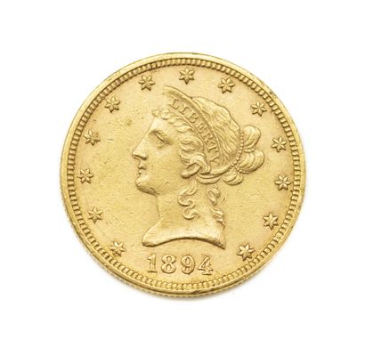 null 1 pièce en or de 10 dollars 1894