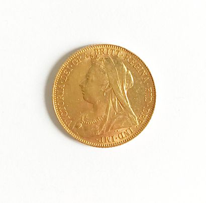 English coin : Gold Sovereign - Head of Victoria...