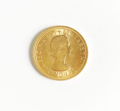 English coin: Gold Sovereign - Head of Elizabeth...