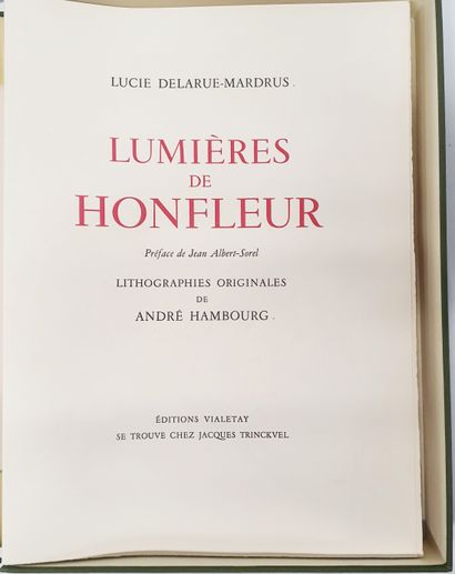 null DELARUE-MARDRUS Lucie
Lumières de Honfleur
Lithographies de André HAMBOURG -...
