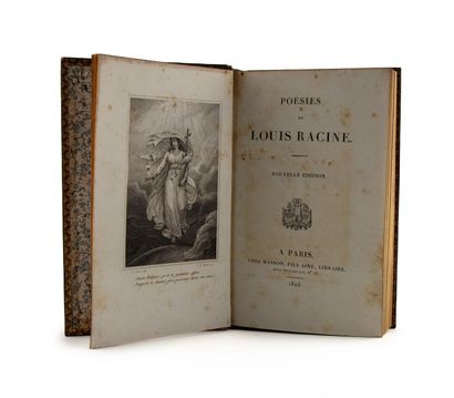 null RACINE (Louis). Poésies. Paris, Masson 1823, in-8, pleine reliure romantique,...