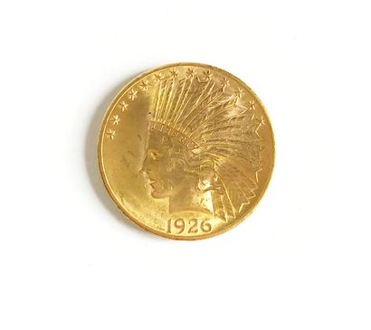 null One 10 dollars gold coin - Indian head -1926
Weight : 16,75 g
In its plastic...