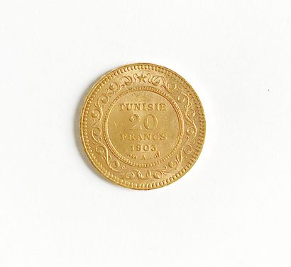 A coin of 20 francs gold Tunisia - Muhammad...