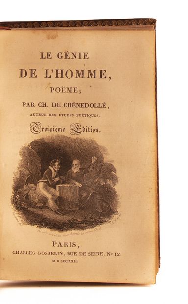 null CHENEDOLLÉ (Charles). Le génie de l'Homme, poëme. Troisième édition. Paris,...