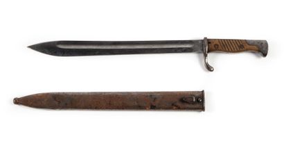 null Baïonnette Mauser 1898-05 2eme type, lame signée « Anker Werke Bielefeld » (partiellement...