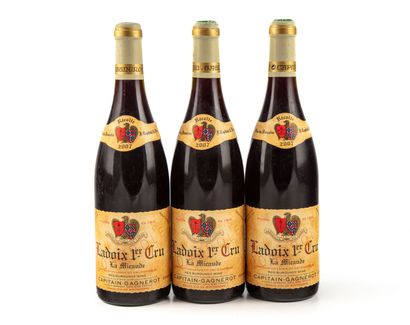 null Three bottles Ladoix 1er cru la Micaude rouge domaine Capitain Gagnerot 200...