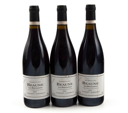 null Three bottles Beaune 1er cru les Bressandes rouge Vincent Girardin 2007