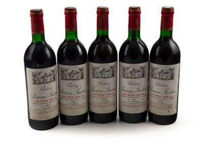 Cinq bouteilles Château Paran Justice grand...