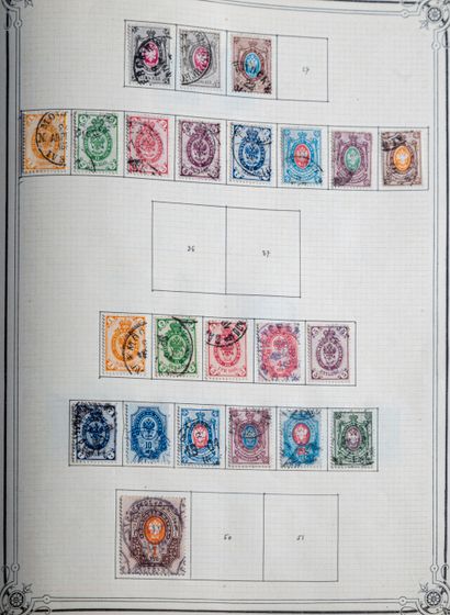 null Antique collection presented in two albums of European stamps from the origins...