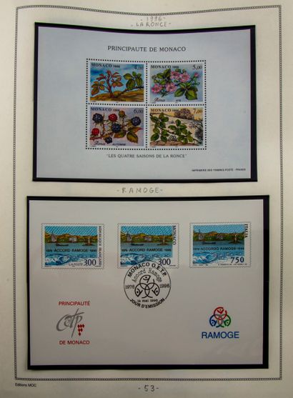null Monaco collection presented in four volumes, from 1985 to 2006, PA BF
Tax stamp,...