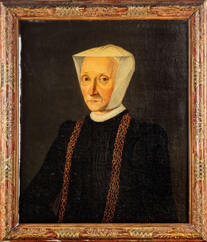 null NORTHERN SCHOOL 
Portrait of a woman in the 16th century style
Oil on canvas
60...