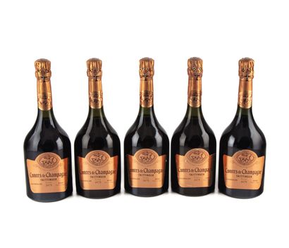 null 5 bottles Comtes de Champagne 1975