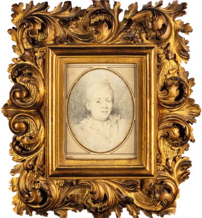 null Attribué à Augustin de Saint-Aubin (1736-1807)
Portrait de femme
Pierre noire...
