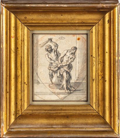 null Attribué à Antoine DIEU (1662-1727)
La Flagellation
Plume et encre noire, lavis...