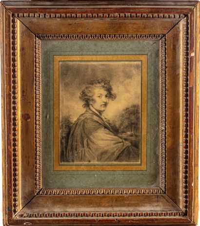 null ECOLE ANGLAISE du XIXe
Autoportrait d'un artiste
Pierre noire et estompe
14,5...
