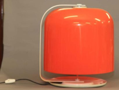 Lampe en plastique orange Années 1970