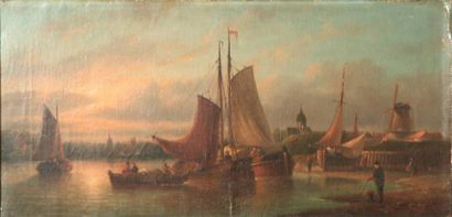 null Ecole hollandaise du XIXème siècle 

Marine 