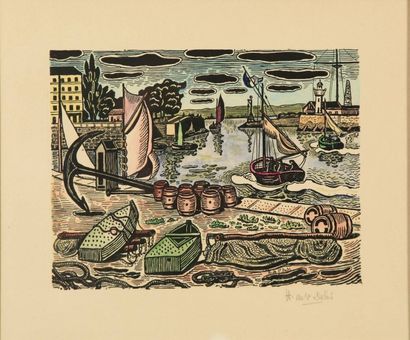 null Henri de SAINT DELIS (1878-1949)

Port de pêche

Lithographie signée en bas...
