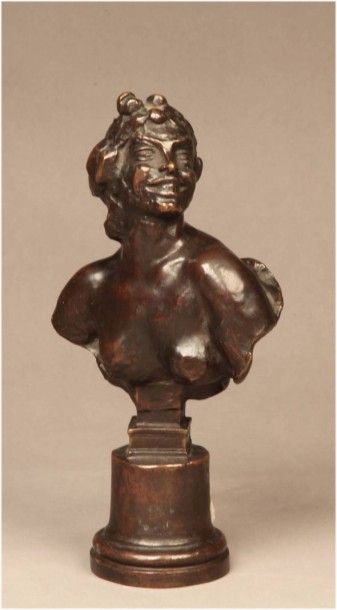 null Emile-Antoine BOURDELLE

Buste de jeune femme au chignon à patine brune portant...