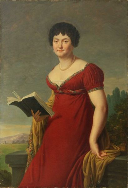  Robert LEFEVRE 
(Bayeux 1755 - Paris 1830) 
Portrait de la Comtesse de Mercey en...