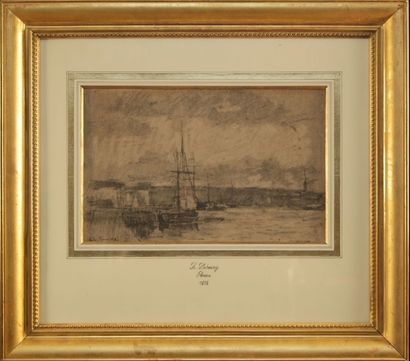 null Albert LEBOURG (1849-1928)

Le port et les voiliers

Dessin au crayon noir