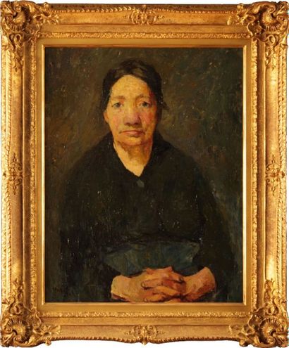 null Marcel COUCHAUX (1877-1939)

Femme du pays de Bray

Huile sur toile, signée...