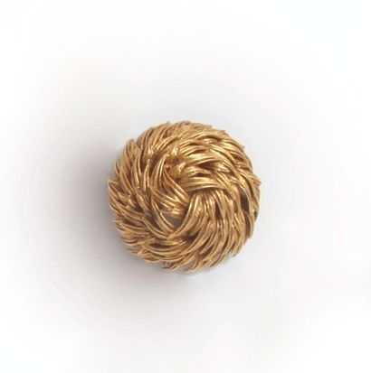 null HERMES - Broche en or jaune formant buisson vers 1960 CIRCA. Poids : 24,8 g...