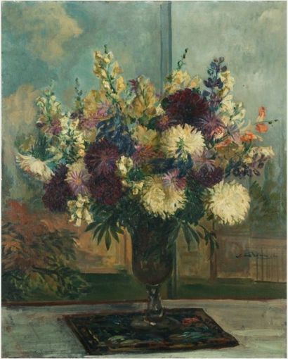 Jacques-Emile BLANCHE (1861-1942), 
Bouquet...