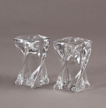 2 bougeoirs BACCARAT
