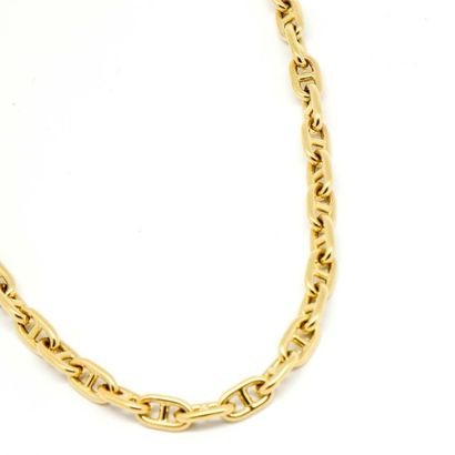 null Collier en or maillon chaine d'ancre. Poids 33,9 g.