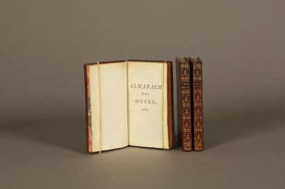 ALMANACH DES MUSES ALMANACH DES MUSES. Paris, Delalain, 1767-1769, 3 vol. in-16 plein...