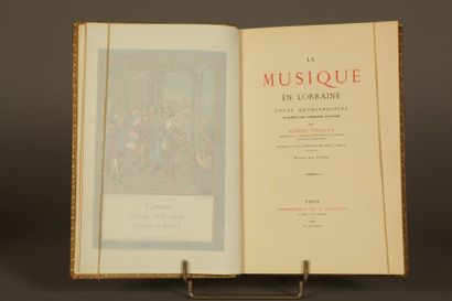 JACQUOT (Albert) JACQUOT (Albert). La musique en Lorraine. Paris, Quantin, 1882 in-4...