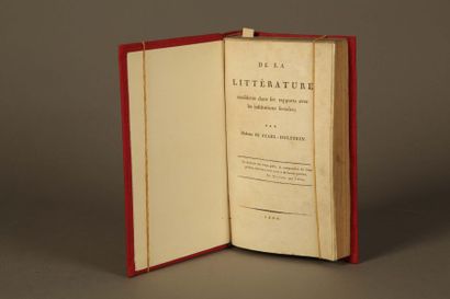 STAËL (Germaine de) STAËL (Germaine de). De l'Allemagne. Paris, 1815, 2 vol. demi-basane...