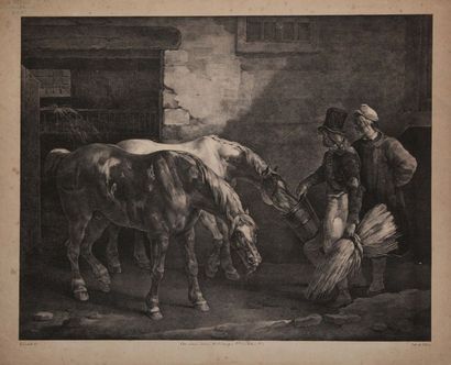 GÉRICAULT GÉRICAULT. 21 lithographies d'après Géricault. Chevaux, militaires…