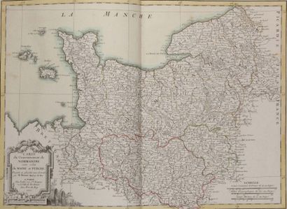 LATTRE LATTRÉ; Atlas moderne… Paris, (1771) 41 cartes à double page, coloriées. En...