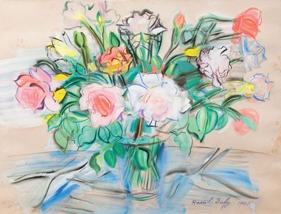 Raoul DUFY (1877-1953)
 Raoul DUFY (1877-1953) 
Bouquet de fleurs dans un vase, 1941...