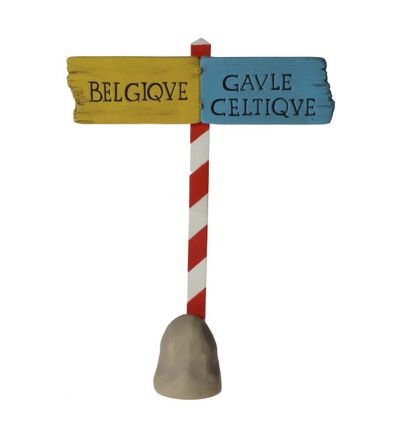 null Leblon-Delienne "panneaux de frontières belgique / Gaule celtique", résine....